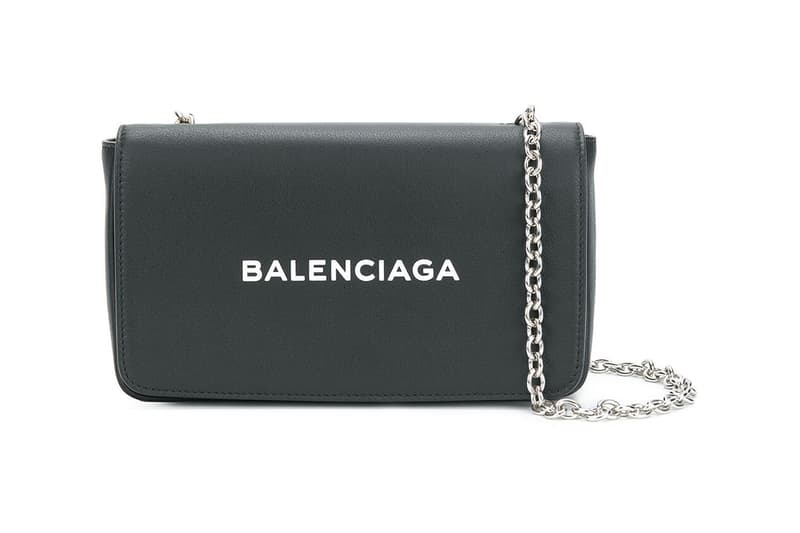 Balenciaga Everyday Chain Wallet Black