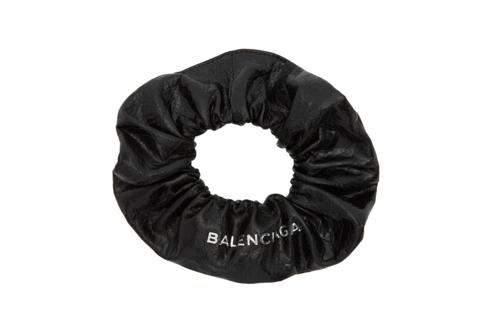 Balenciaga Logo Scrunchie Black