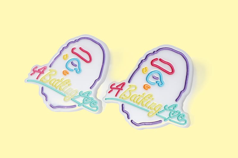 BAPE's Neon Ape Head Earrings Are the Accessory You Need