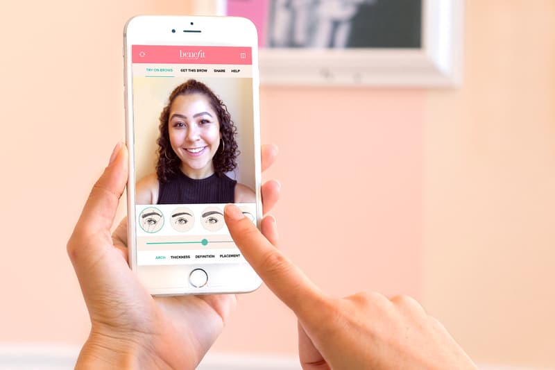 benefit cosmetics brow eyebrows try on experience technology augmented reality makeup beauty