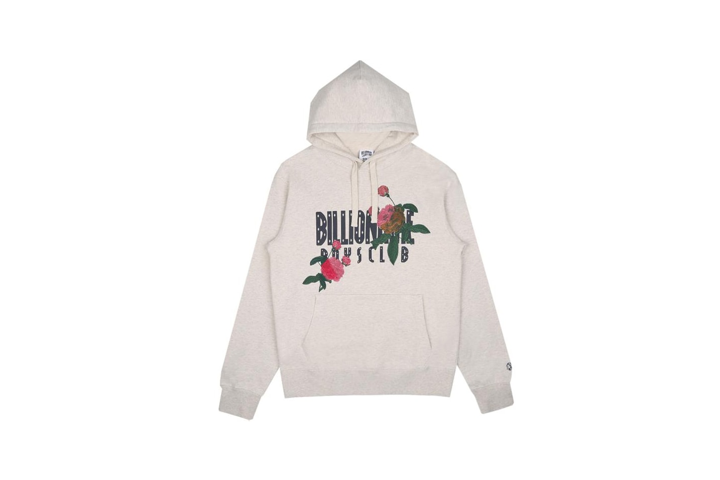 Billionaire Boys Club Spring 2018 Embroidered Floral Hoodie Oat Marl