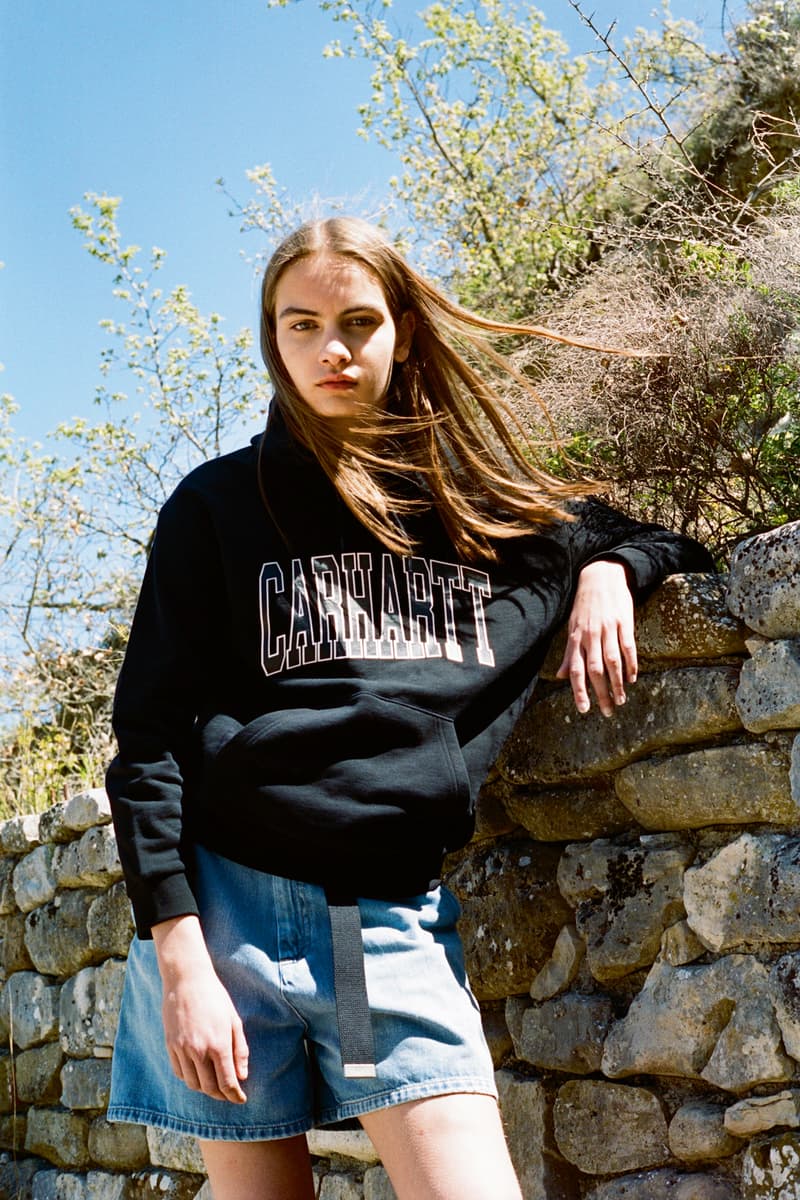 Carhartt WIP Spring/Summer 2018 Lookbook Black W Hooded Division Sweatshirt