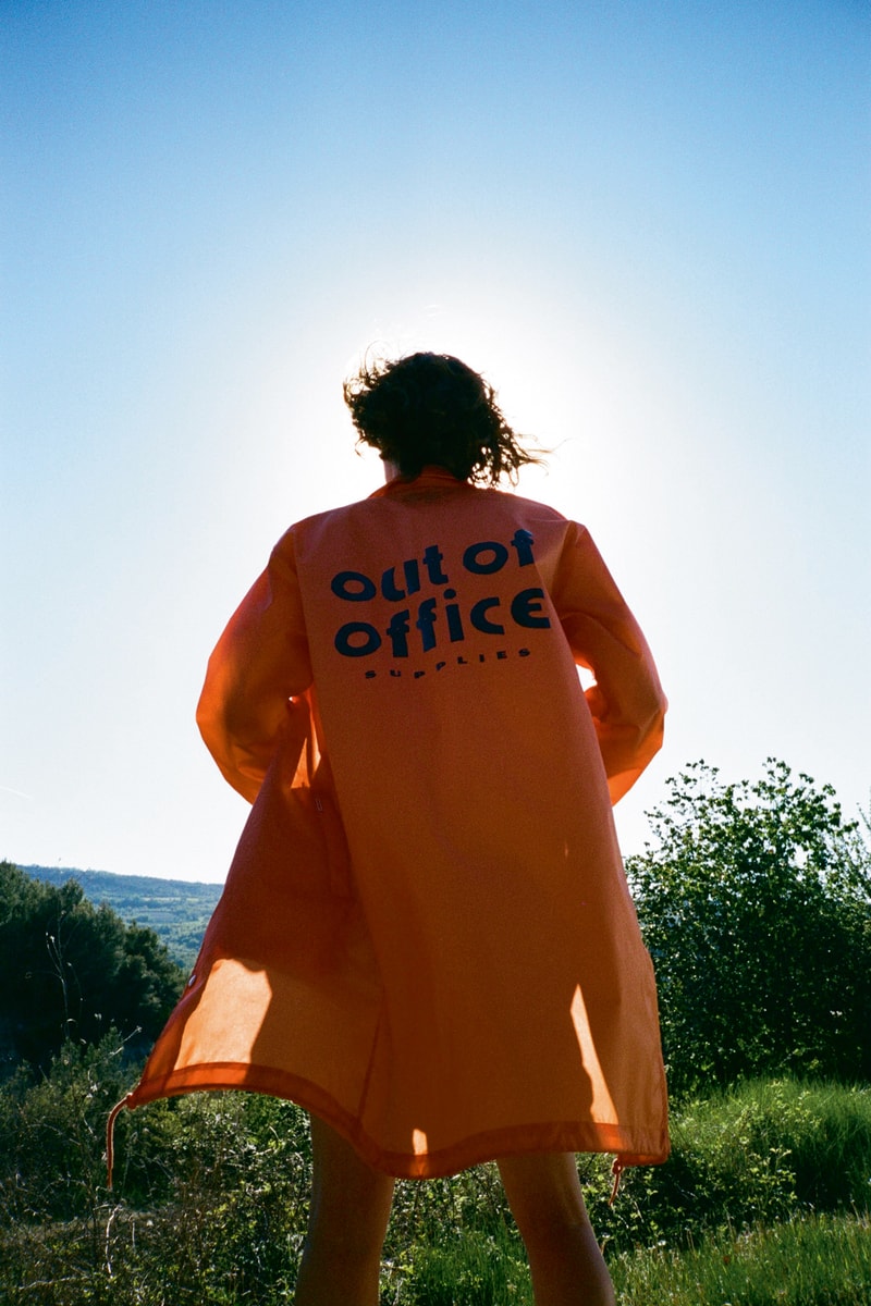 Carhartt WIP Spring/Summer 2018 Lookbook Orange Out of Office Jacket Back