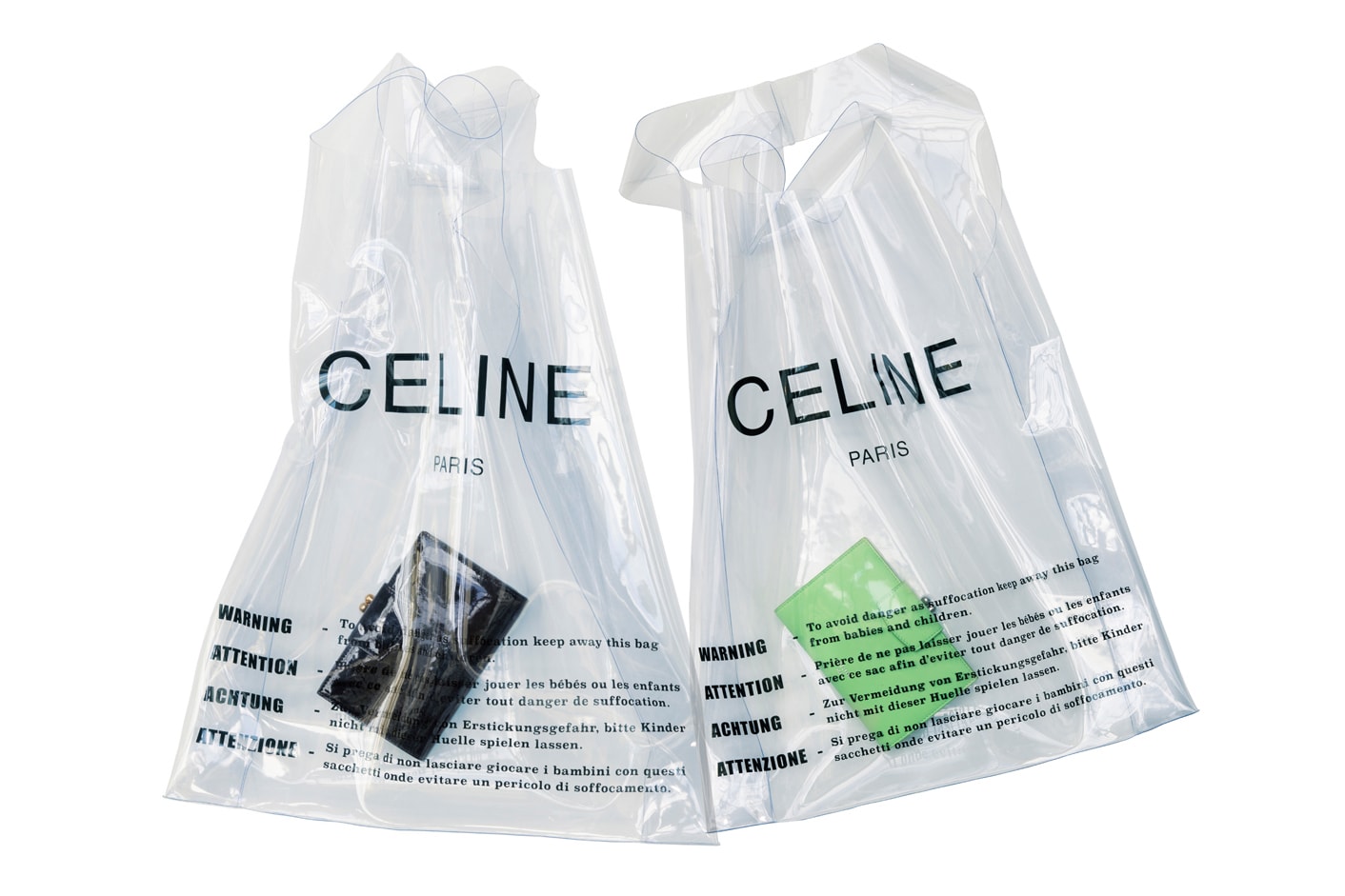 Celine Plastic Shopping Bag Summer 2018 Phoebe Philo Lambskin Purse Set Wallet Tote
