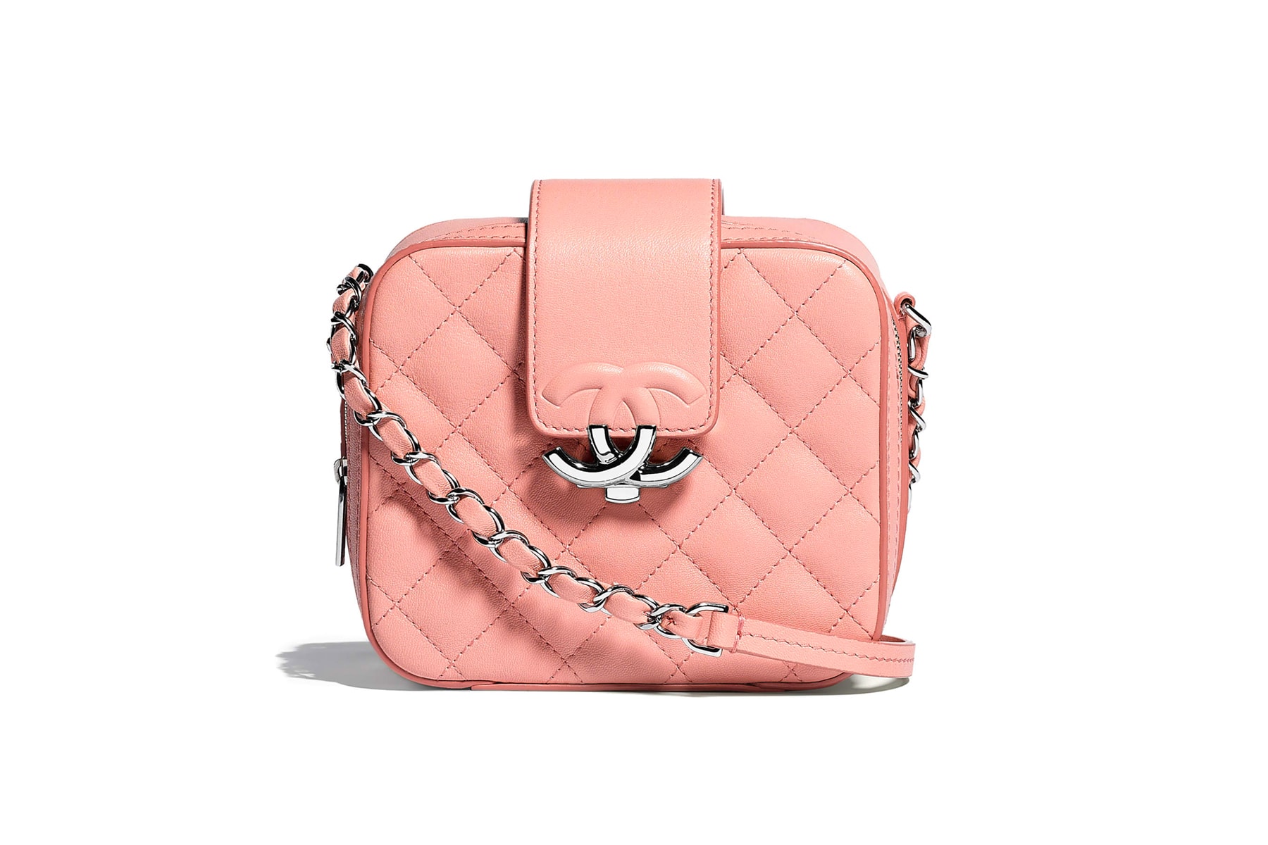 Chanel Camera Case Bag Spring Summer 2018 Pre Collection Pink Pastel