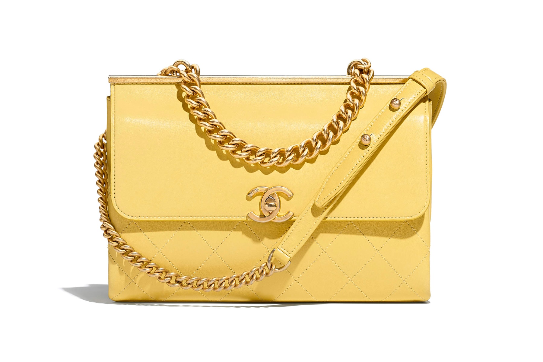 Chanel Flap Bag Spring Summer 2018 Pre Collection Yellow