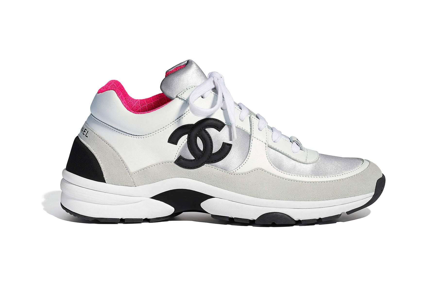 Chanel Spring Summer 2018 Pre-Collection Pre-Spring Sneaker Logo CC Double C Karl Lagerfeld Pink