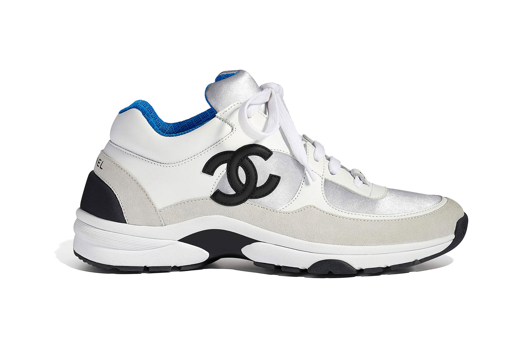 Chanel Spring Summer 2018 Pre-Collection Pre-Spring Sneaker Logo CC Double C Karl Lagerfeld Blue White