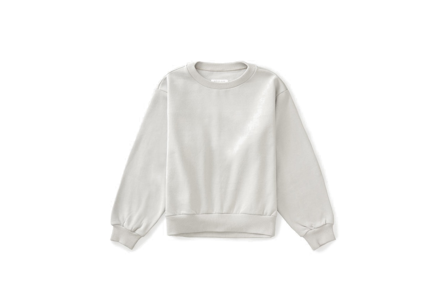 Everlane Oversize Sweater Fleece Crewneck Sweatshirt White Grey Blue Black Basic Staple Pieces Cozy