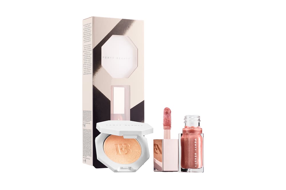 fenty beauty rihanna mini makeup set glass bomb highlighter killawatt