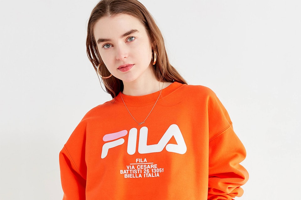 Bibliografi kollidere batteri FILA x Urban Outfitters Orange Logo Sweatshirt | Hypebae