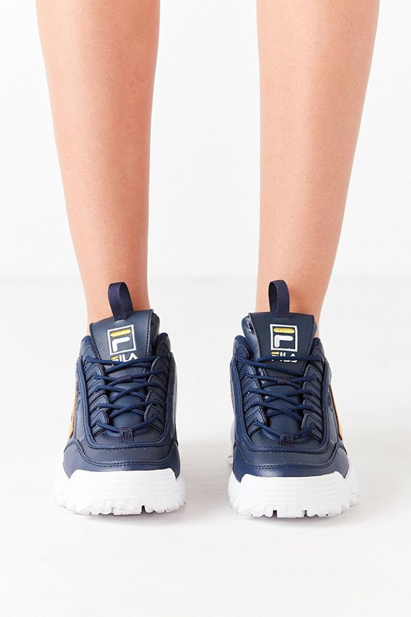 dark blue fila disruptor