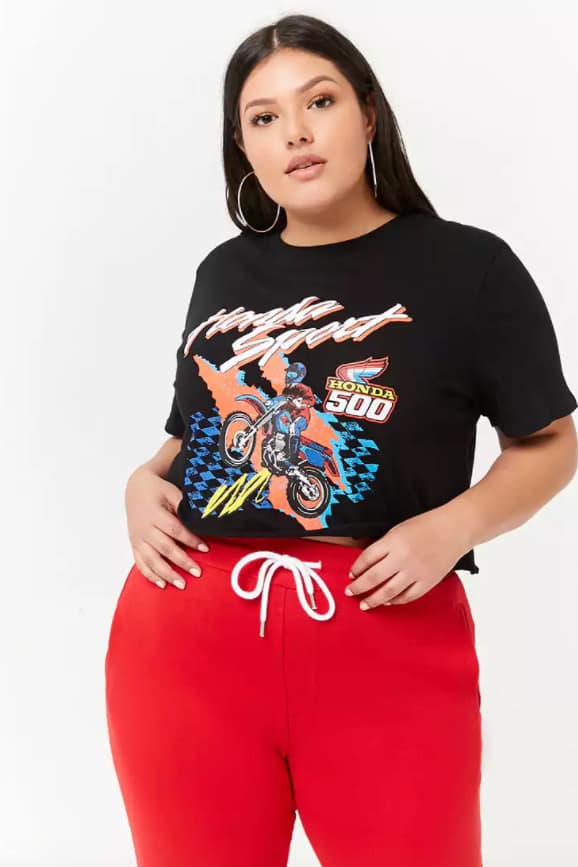 Forever 21 Motocross Honda Collection Capsule Race Inspired Colorful Sportswear Gear