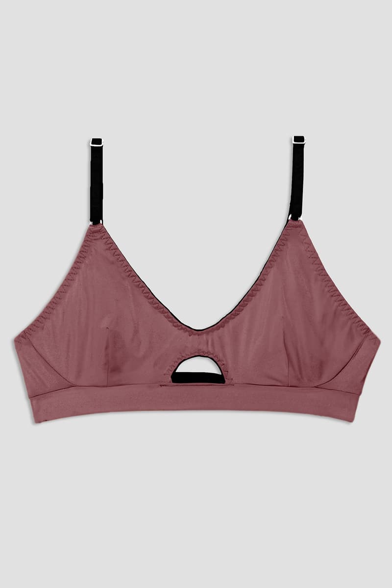 Frank and Oak Sokoloff Lingerie Underwear Burgundy Bra