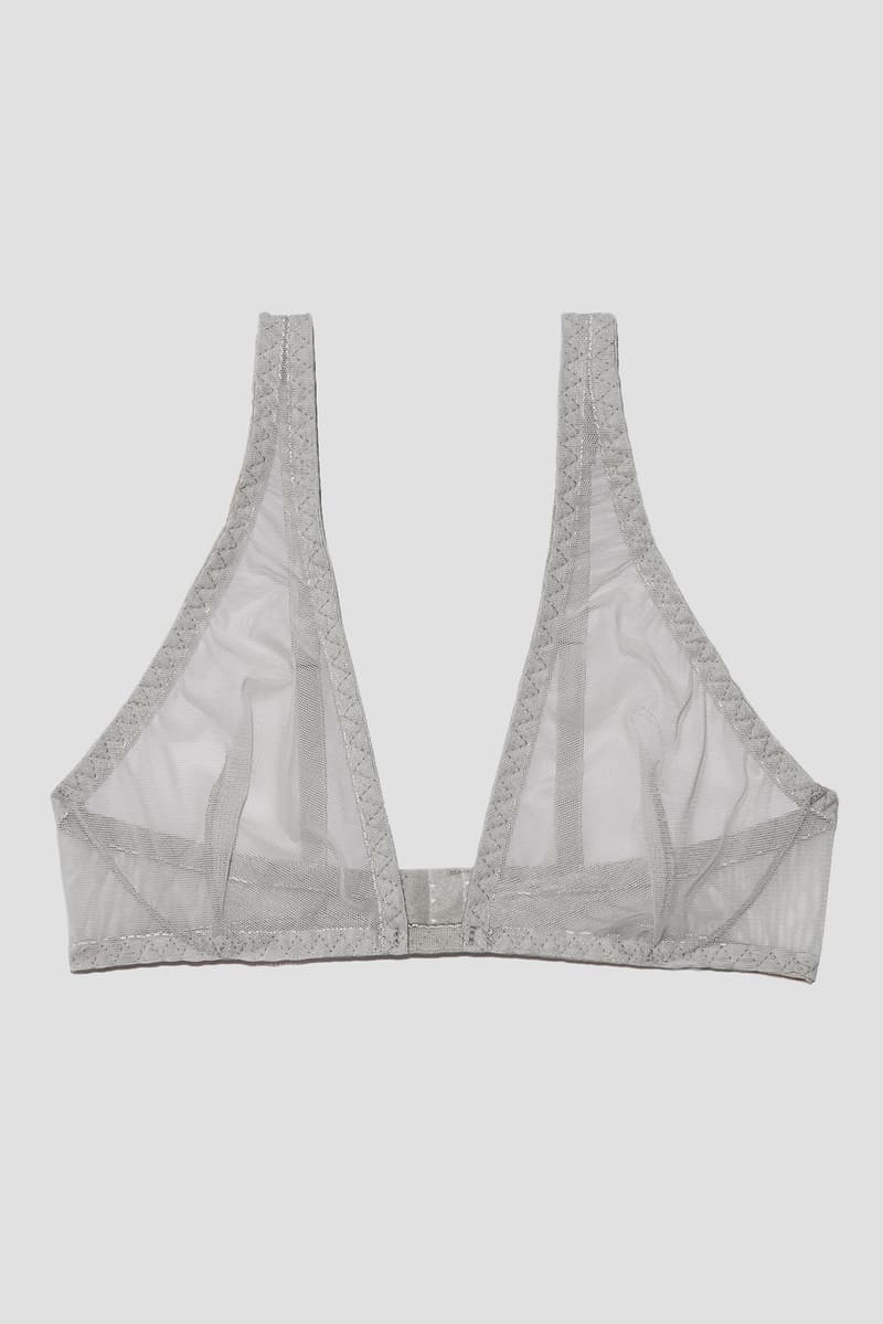 Frank and Oak Sokoloff Lingerie Underwear Grey Bra