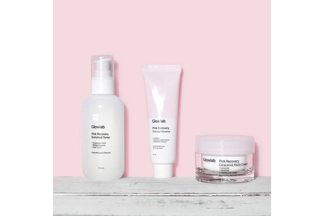 Korean Beauty Brand Glowlab Rip Off Glossier Copy Packaging Pink Skincare Diet Prada Pink Recovering Balm Dotcom Milky Jelly Cleanser Priming Moisturizer Rich Emily Weiss