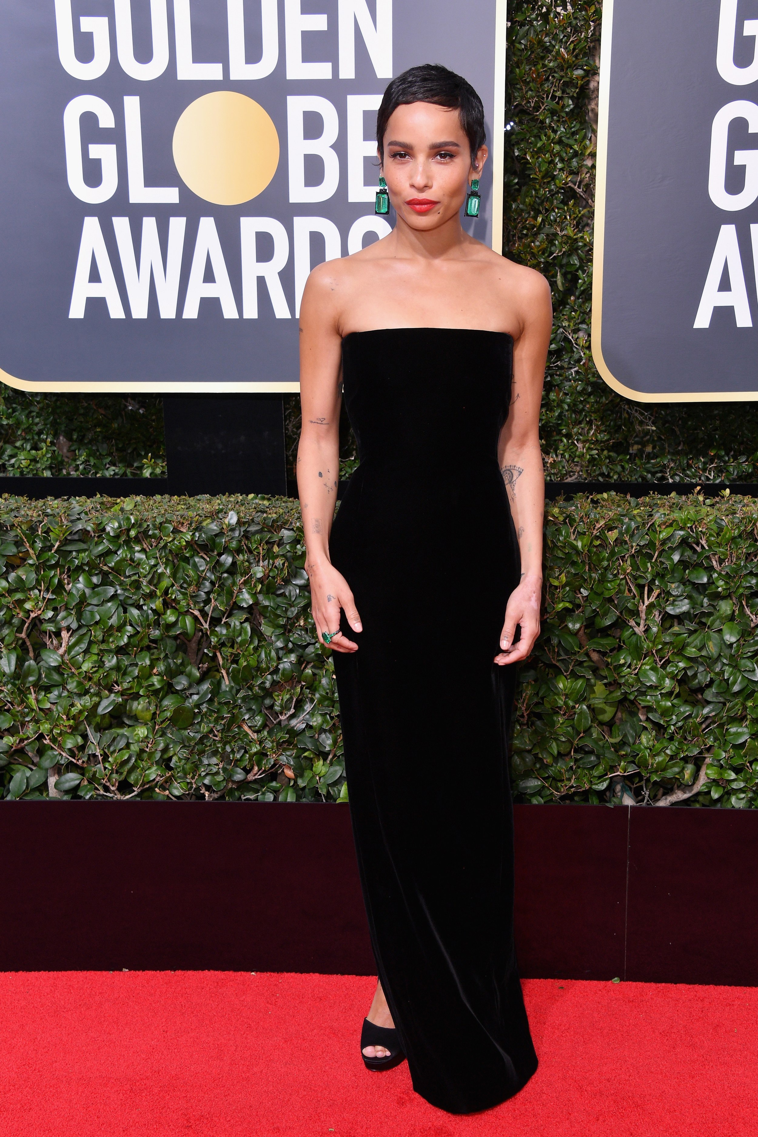 2018 Golden Globes Awards Red Carpet Looks Time's Up Movement Hollywood Entertainment Solidarity MeToo Sexual Assault Initiative Actresses Kendall Jenner Millie Bobby Brown Zoe Kravitz Reese Witherspoon Alicia Wikander