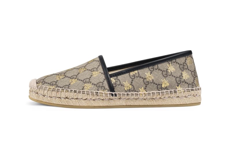 Gucci Canvas Espadrilles Bee GG Logo