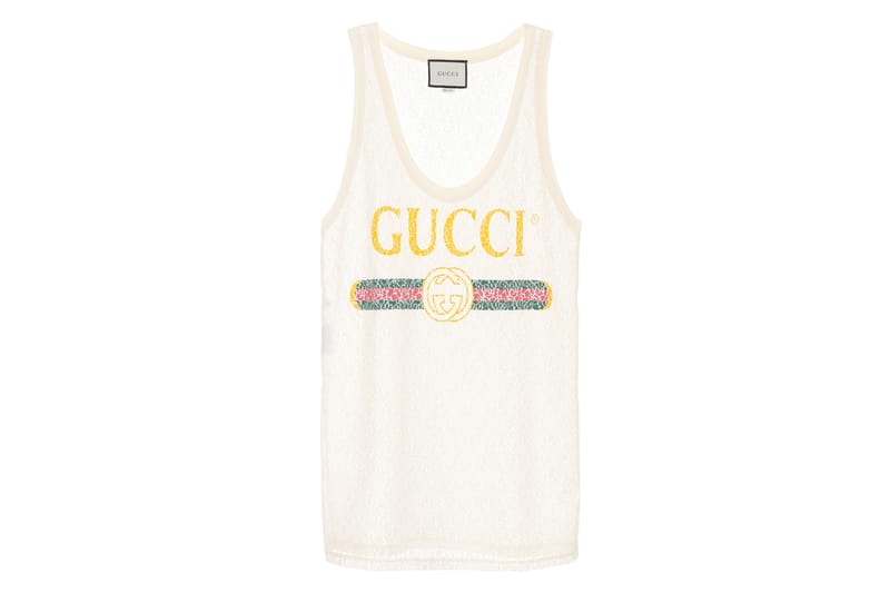 Lace up in Gucci's Latest Logo Tank Top