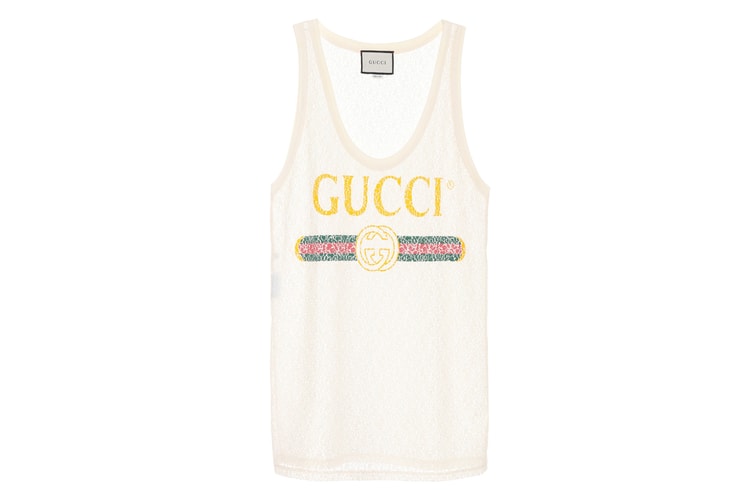 Lace up in Gucci's Latest Logo Tank Top