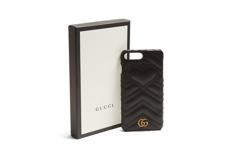 Gucci Marmont Quilted Iphone Case In Black Hypebae