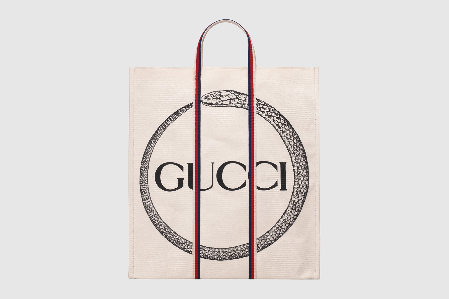 Gucci Ouroboros Print Logo Canvas Tote Bags Snake Supreme Square G Vintage