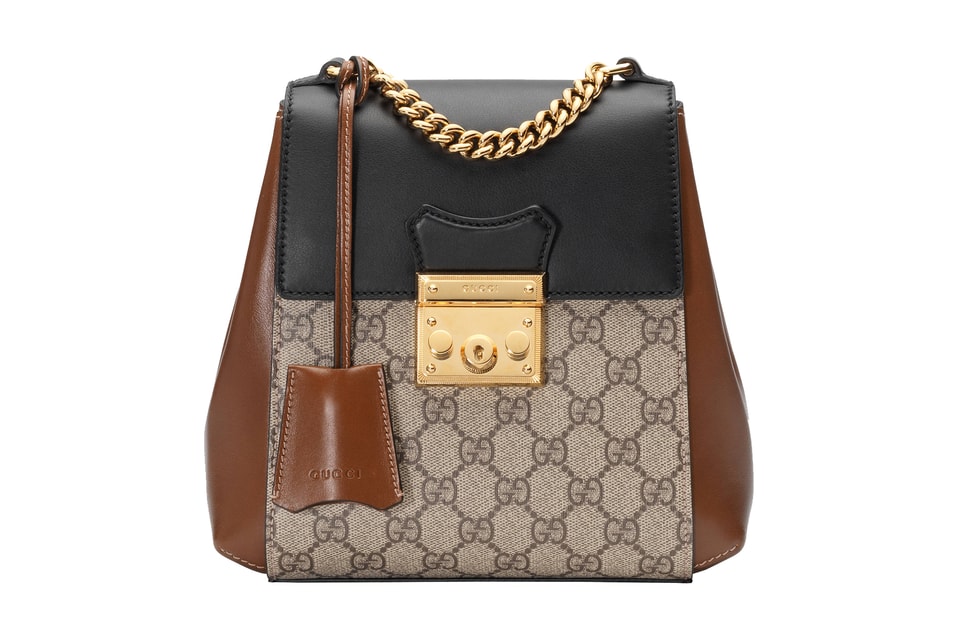 Shop Gucci&#39;s Padlock GG Supreme Mini Backpack | HYPEBAE