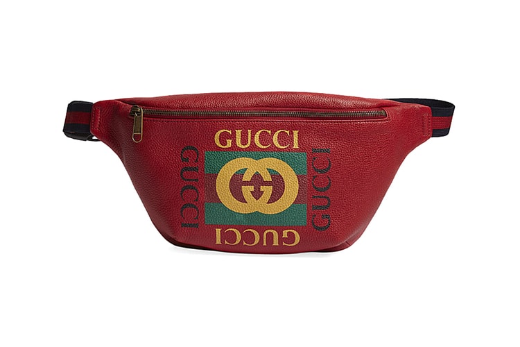 Hey, That Vintage Gucci Logo Has Just Arrived on a Cherry Red Fanny Pack