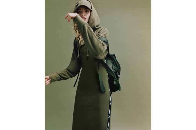 IVY PARK Spring/Summer 2018 Lookbook Hoodie Dress Green