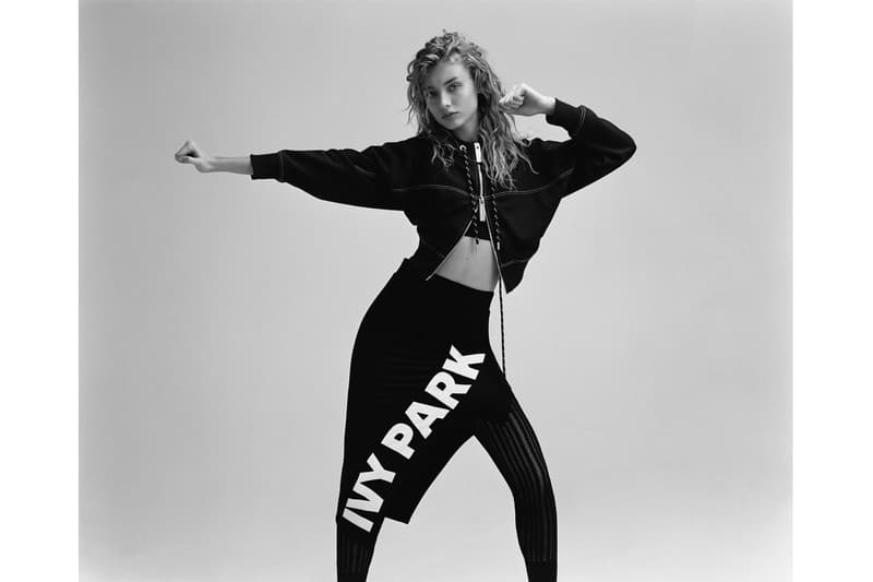 IVY PARK Spring/Summer 2018 Lookbook Jacket Logo Sweatpants Black