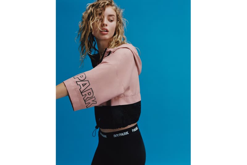 IVY PARK Spring/Summer 2018 Lookbook Cropped Hoodie Pink