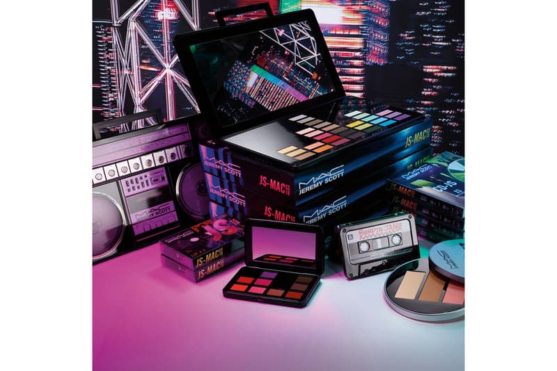 Jeremy Scott MAC Makeup Collection Collaboration 2018 Boombox Mixtape CD Eyeshadow Palette Lip Cheeky Blush Bronzer Cassette Tape Retro Vintage Music