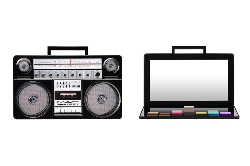 Jeremy Scott MAC Makeup Collection Collaboration 2018 Boombox Mixtape CD Eyeshadow Palette Lip Cheeky Blush Bronzer Cassette Tape Retro Vintage Music