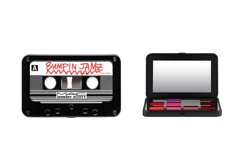 Jeremy Scott MAC Makeup Collection Collaboration 2018 Boombox Mixtape CD Eyeshadow Palette Lip Cheeky Blush Bronzer Cassette Tape Retro Vintage Music