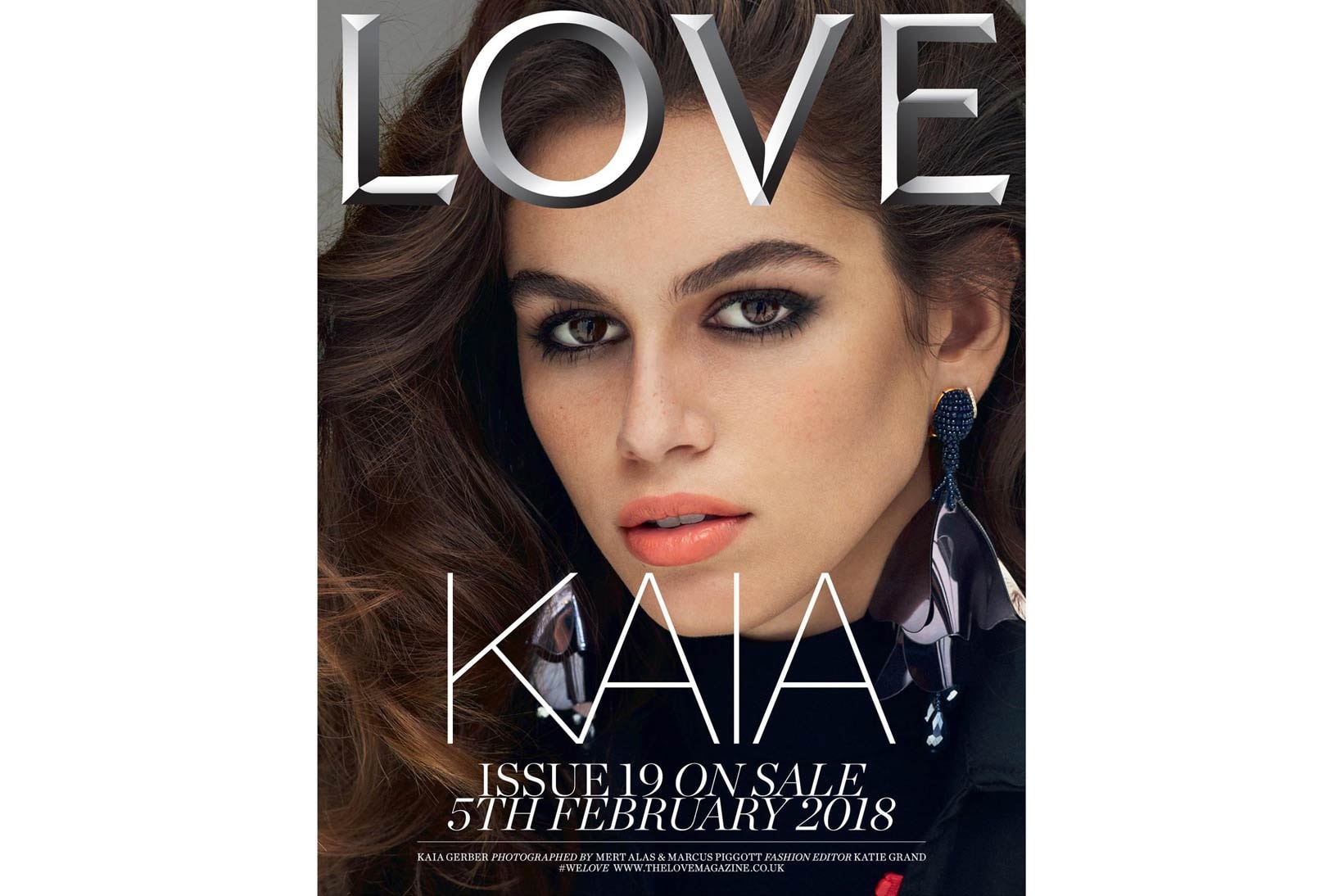 Kaia Gerber LOVE Magazine February 2018 Issue 19 Cover