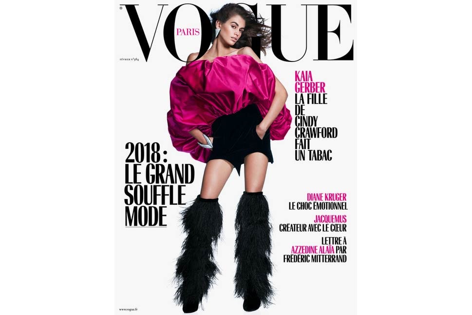 Kaia Gerber Vogue Paris February 2018 Cover