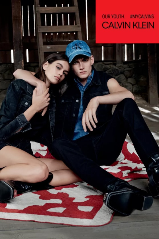 Kaia Gerber Presley Gerber Calvin Klein Jeans Denim Campaign Ad