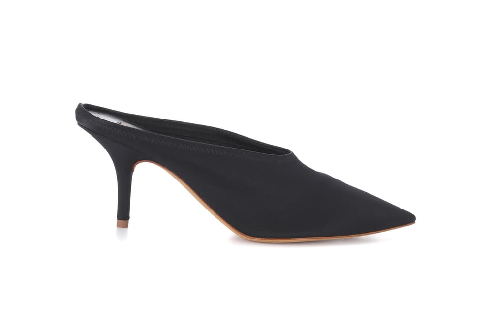 Kanye West YEEZY Season 6 Ankle Boots Satin Mules Kim Kardashian mytheresa.com Black Heel