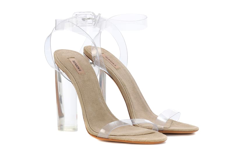 Kanye West YEEZY Season 6 Transparent Heels Sandals mytheresa.com