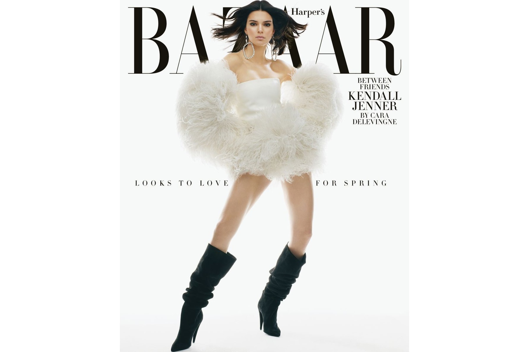 Kendall Jenner Interview Cara Delevingne Harpers Bazaar February 2018 Issue Cover Editorial Supermodel Model