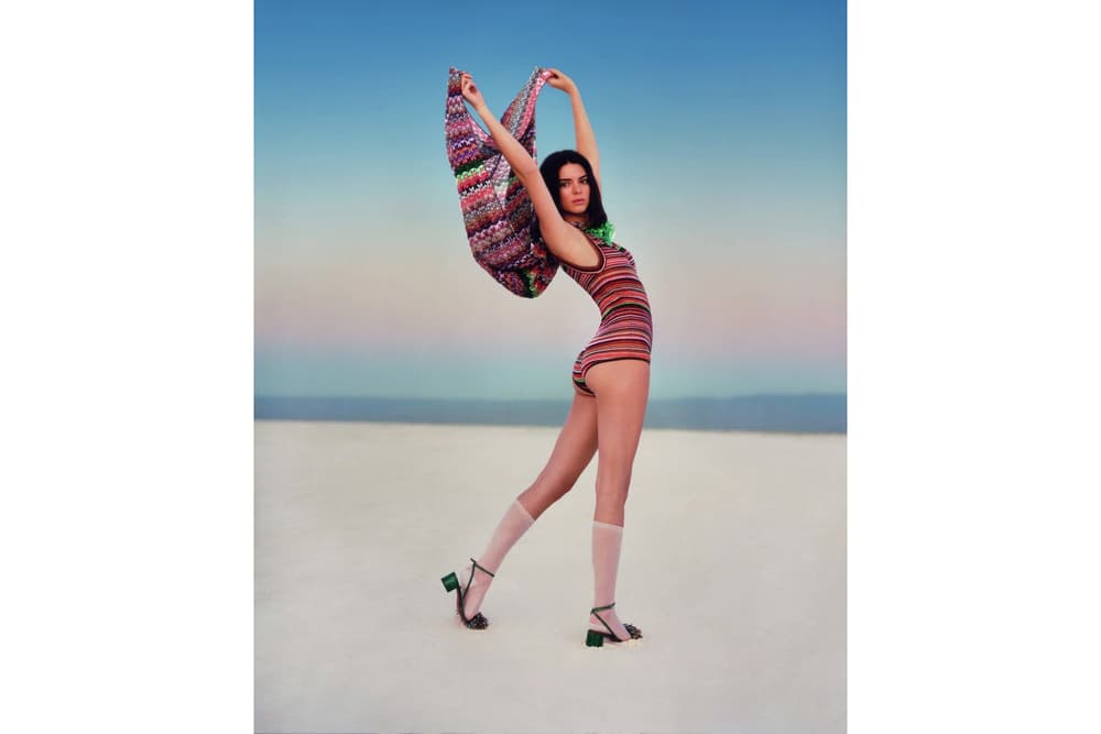Kendall Jenner Missoni Colorful Spring Summer 2018 Photoshoot White Sands National Monument Campaign Ad