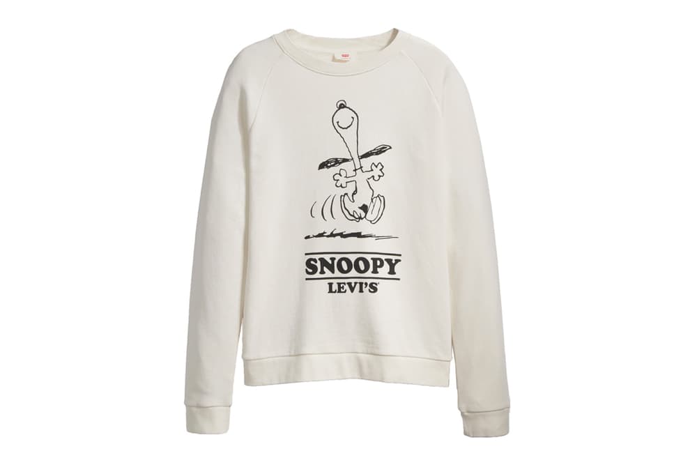 Levis Peanuts Snoopy Year of the Dog Collaboration Crewneck Sweatshirt