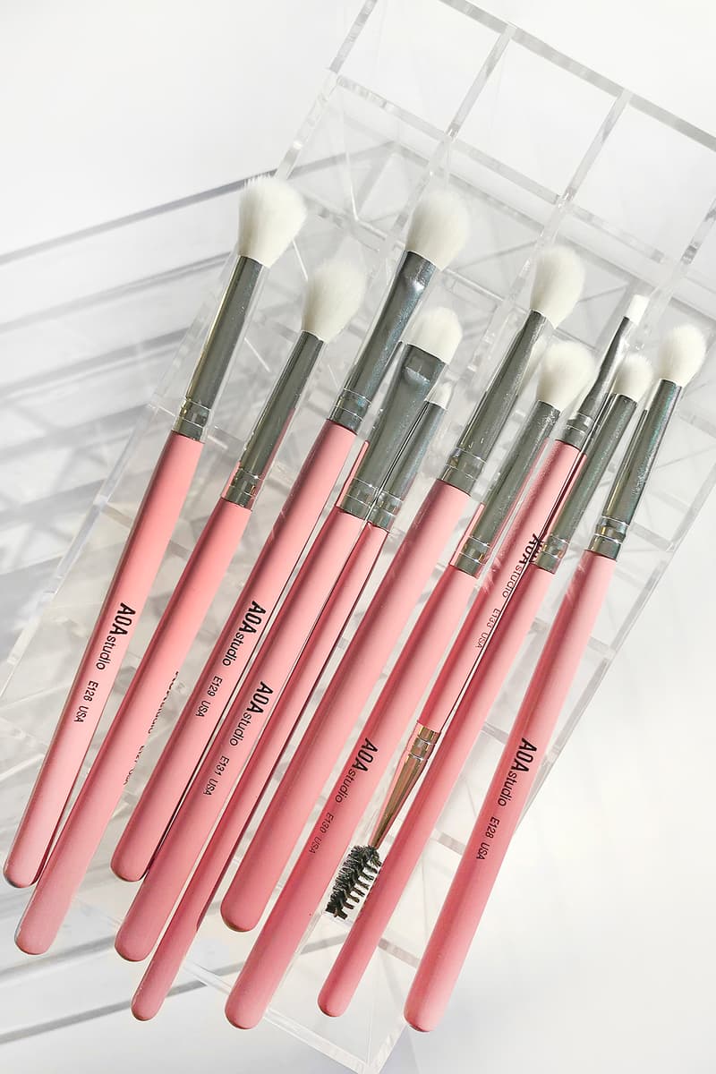 MISS A AOA Millennial Pink Brush Set