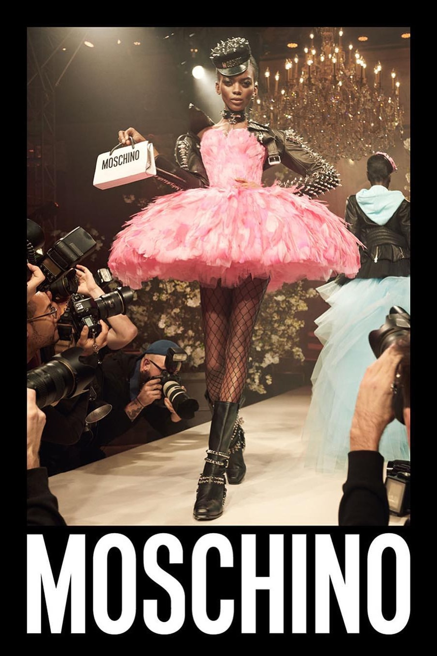 Naomi Campbell Moschino Jeremy Scott Ad Campaign Fashion Ad Runway Haute Couture Collection Adut Akech Bior Yasmin Wijnaldum