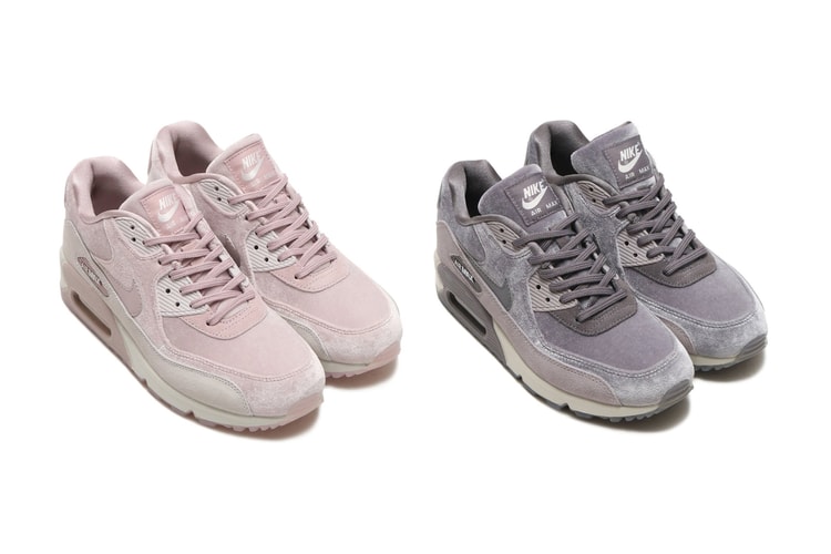 Nike's New Air Max 90 Pack Is Moody in Pink and Purple Velvet