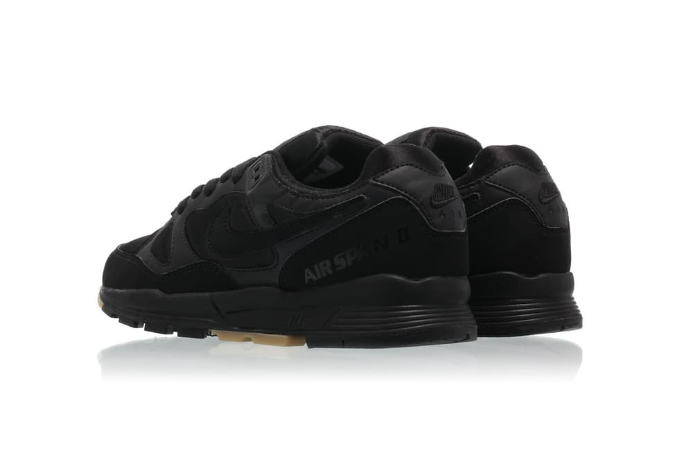 nike air span ii barely rose dark stucco triple black