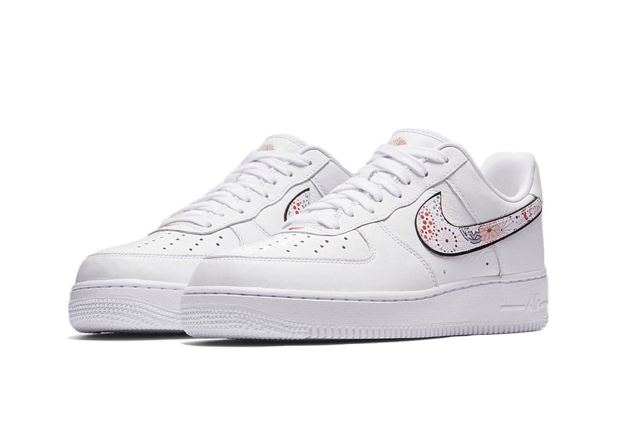 Nike Air Force 1 Lunar New Year Capsule Chinese New Year Floral Fireworks Aesthetic Traditional White Special Field SF AF1 Sneaker Shoe Silhouette