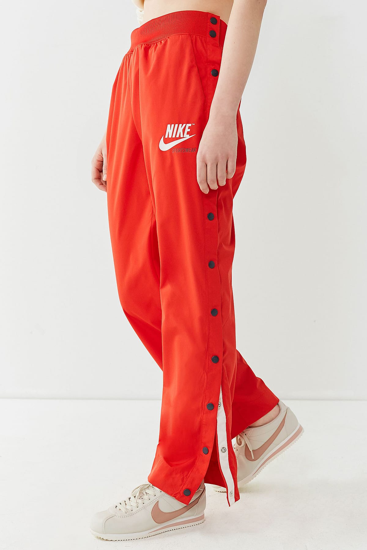 red nike tracksuit bottoms