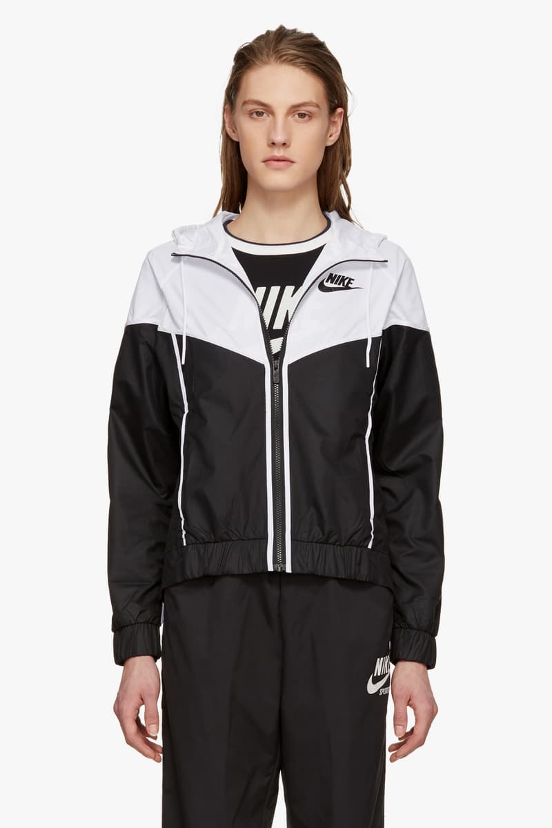 nike track jackets navy black white
