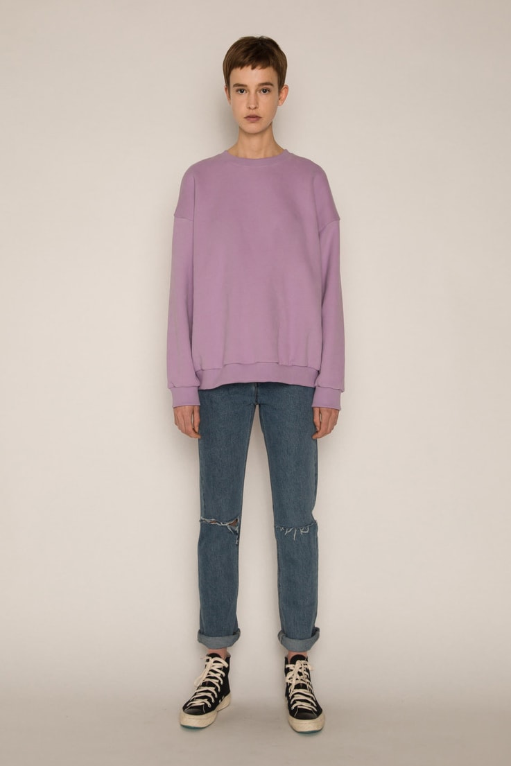 Oak + fort ultra violet light purple lavender t shirt top sweater tailored jacket oversized sweatshirt pantone color of the year 2018 where to buy